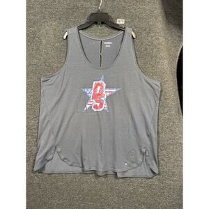 BS Star Shirt Mens 4XL Gray Sleeveless OGIO Athletic Workout Tank Top Flag Print